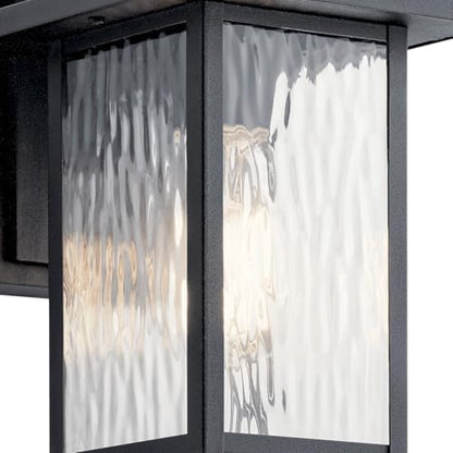 Kichler Capanna 10.25" Outdoor Wall Light, Black, 49924BKT