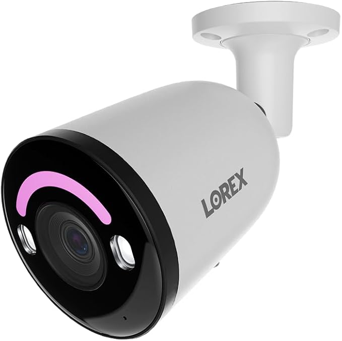 Lorex Classic 4K+ PoE Bullet Camera | 12MP | IP Add-on Camera (No Cable) | Color Night Vision | Person & Vehicle Detection | 2-Way Talk | Metal Housing | IP67 Weatherproof | Requires a Recorder