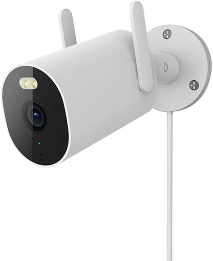 XIAOMI Outdoor Camera AW300 US Specs Wi-fi 2K Full-HD Alarm Protection Smart Full-Color Night Vision Focus Zone Setting IP66 Weather-Resistant White