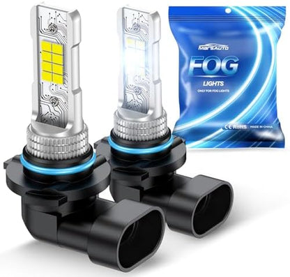 Marsauto H10/9140/9145 LED Fog Light Bulbs, 10000LM 6000K White-2 Pack