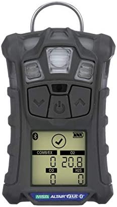 MSA 10178557 ALTAIR 4XR Multigas Detector - (O2, H2S, CO), Color: Charcoal, Battery Powered, Portable Gas Monitor, Durable, Handheld, UL/CSA Approval, 1 Count