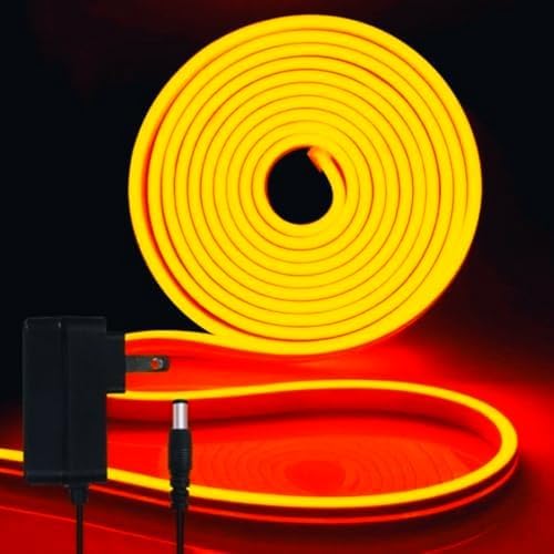 iNextStation Orange LED Light Strip 16.4FT LED Rope Light (with DC12V Plug)