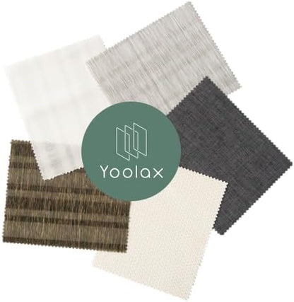 Yoolax Roman Blinds, Blinds for Windows Light Filtering Shades Control Roman Window Shades, Fabric Sample (Multicolor