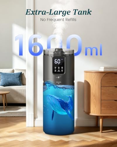 Lacidoll 16L Cool Mist Humidifiers for Large Room Whole House 1500 sq.ft