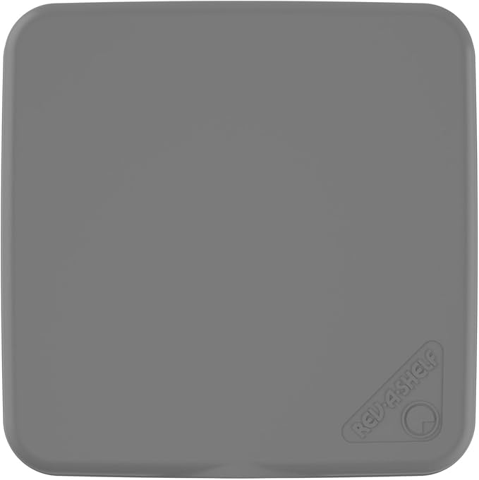 Rev-A-Shelf 27 Qt Under Sink Garbage Can Lid for Base Kitchen and Bathroom Cabinet, Replacement Plastic Trash Bin Lid Only, Grey, RV-1024-LID-14-1-40