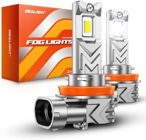 SEALIGHT H11 LED Fog Light Bulb, Toyota RAV4 2012-2021, H8 H16 30000LM