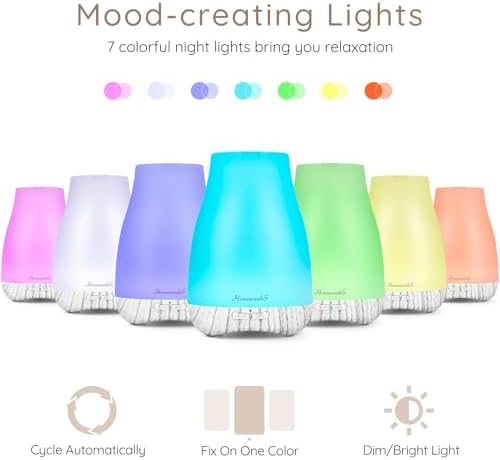 Homeweeks Essential Oil Diffuser for Room 100 ML 1 Pack