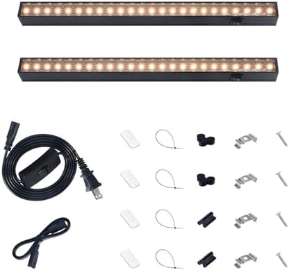 Barrina T5 Grow Lights, 1FT 10W (2 X 5W), Full Spectrum, Yellow, 2 Packs