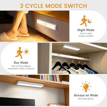 Racokky Under Cabinet Lighting with Remote, Motion Activated RV Step Light