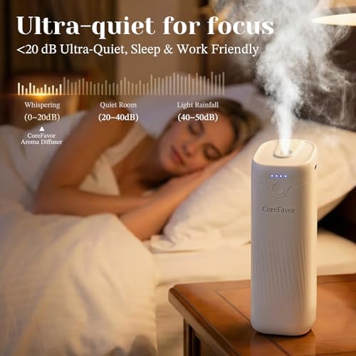 Waterless Essential Oil Diffuser (M60) with 120ml Oil (Lavender)