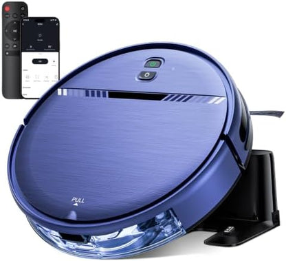 Robot Vacuum and Mop Combo, 2300Pa Strong Suction, 2-in-1 Dust Box and Water Tank, Works with Alexa/Google Assistant, Long Runtime, Schedule, Quiet, Ideal for Hard Floors, Low-Pile Carpets and Pets