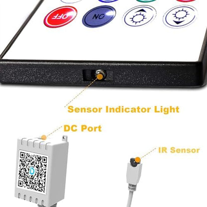 DAYBETTER 2 Ports 20 Key Smart Wi-Fi Led Strip Lights Remote Control, Output Dimmable Remote Controller Voltage DC 24V(Without Power Adapter)