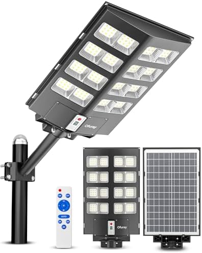 Ofuray Solar Street Lights Outdoor,Of-8000W Commercial Parking Lot Light