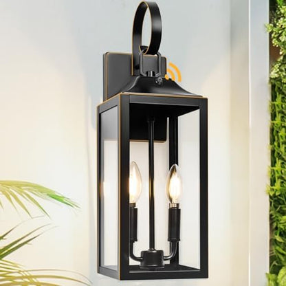 19" Dusk to Dawn Outdoor Lighting, Waterproof Large Outdoor Wall Lights