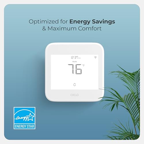 Cielo Smart Thermostat Eco for Central HVAC, Energy Star Certified (White)
