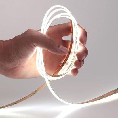 49.2ft/15M 24V COB LED Strip Light Cool White 6000K 5760LEDs 11000lm