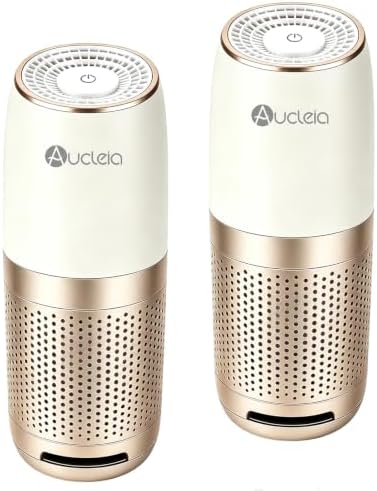 Aucleia 2 Pack Air Purifiers for Bedroom & Dorm Room, True H13 HEPA Filter