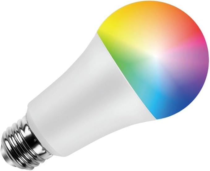 A19 WiFi Smart LED Bulb, 8W 800LM, WiFi Smart RGBCW, Alexa/Google/Siri Compatible, (2 Pack)