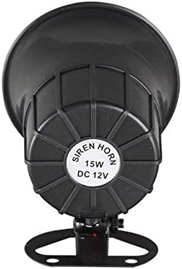 Wired Alarm Siren Horn 15W DC 6 to 12V Security Siren with Bracket for Home Security Alarm System
