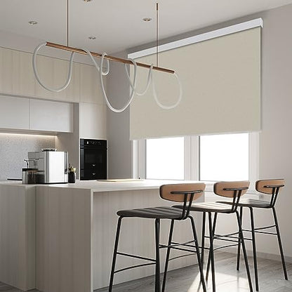 ZSHINE Motorized Blackout Roller Shades Remote Control Rechargeable(82026C)
