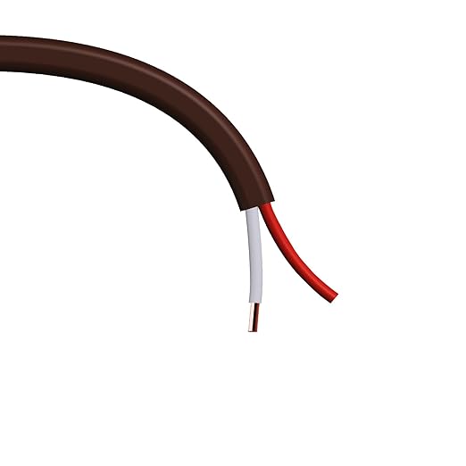 Thermostat Wire 18/2 18 Gauge 2 Conductor ETL 18-2 50 Feet Brown (18-2 Brown, 50Feet)
