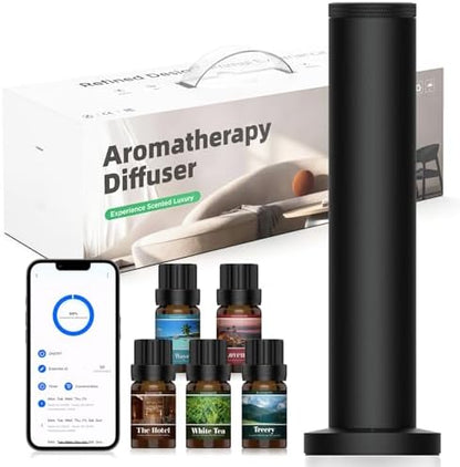 Wireless Hotel Scent Diffuser Starter Kit,Waterless Diffuser for 2000 Sq Ft