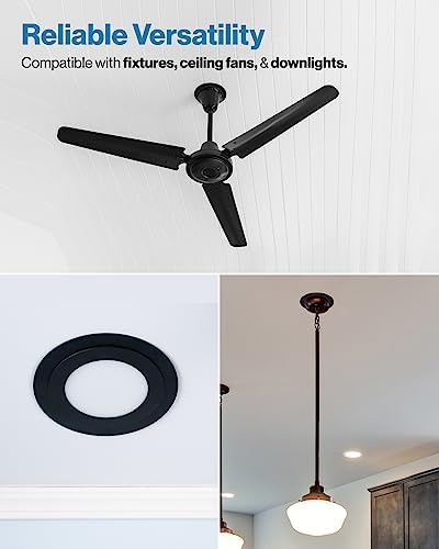 Sunco 12 Pack 6 Inch Recessed Light Goof Ring, Black