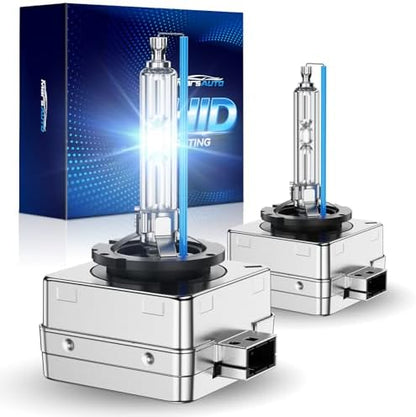 Marsauto D3S HID Bulbs, 8000K Cold White Xenon Bulb, 66340 42403 42302 for HID Replace, Plug and Play, Pack of 2
