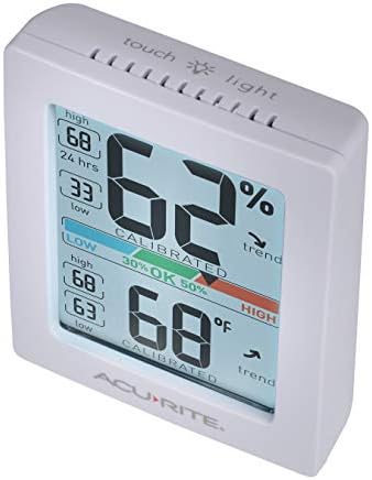 AcuRite Pro Humidity Meter & Thermometer, Hygrometer with Backlight