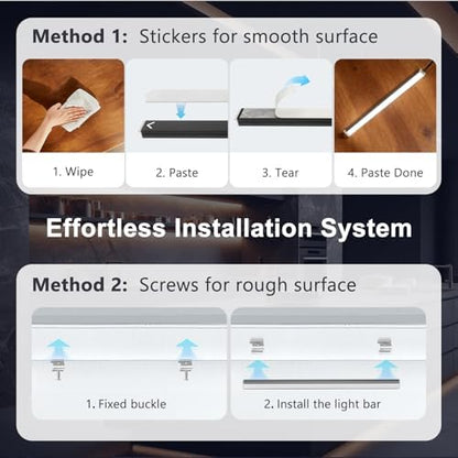 VST Smart Under Cabinet Lighting 6 Bars, App/Voice/Hand Wave Control, Black
