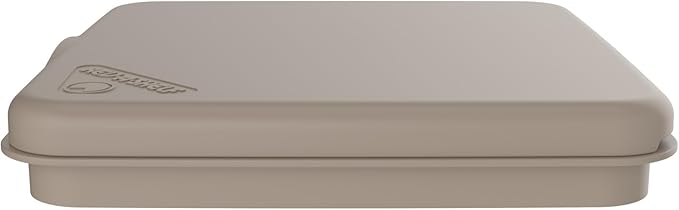 Rev-A-Shelf 27 Qt Under Sink Garbage Can Lid for Kitchen and Bathroom Cabinet, Replacement Plastic Trash Bin Lid Only, Champagne, RV-1024-LID-12-1-40
