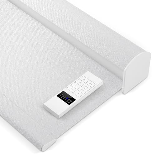 ZSHINE Motorized Blackout Roller Shades Remote Control Rechargeable(82141E)