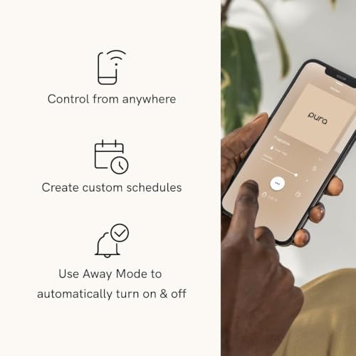 Pura - Smart Home Fragrance Device Starter Set - Pura 4 - Scent Diffuser for Home - Includes Fragrance Aroma Diffuser - Square Box, White Tea No. 1 and Green Tea Citrus Scent Refills