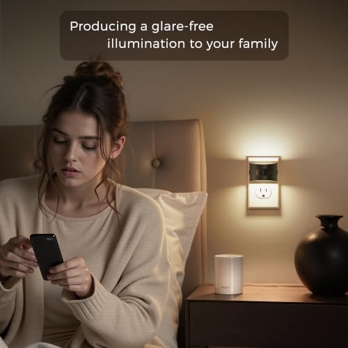 L LOHAS LED Night Light with Motion Sensor & Dusk to Dawn Sensor, 3CCT