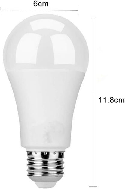 E26 12W Smart Photo Sensor LED Light Bulb 6000K