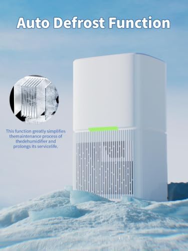 KCONBS Dehumidifier, 60 OZ Water Tank, Dehumidifiers for Home, White