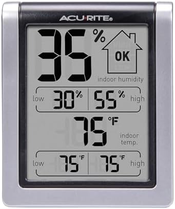 AcuRite Digital Indoor Thermometer and Hygrometer, Classic