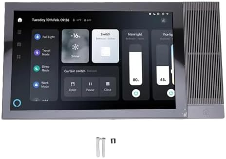 Qinlorgo Smart Home Control Panel 8 Inch 2G RAM 16G ROM, Home Automation Controller, Smart Controller with Voice Control & Phone App, Ideal for Devices and Scenes