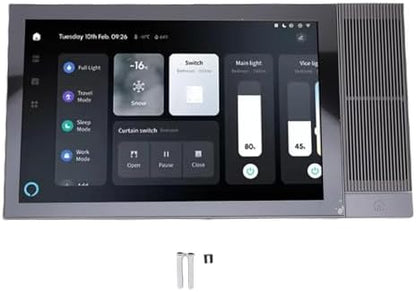 Qinlorgo Smart Home Control Panel 8 Inch 2G RAM 16G ROM, Home Automation Controller, Smart Controller with Voice Control & Phone App, Ideal for Devices and Scenes