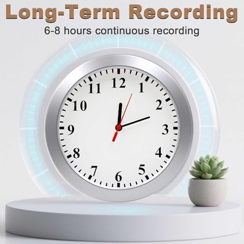 1080P HD Mini Spy Camera Wall Clock Cameras with Motion Detection