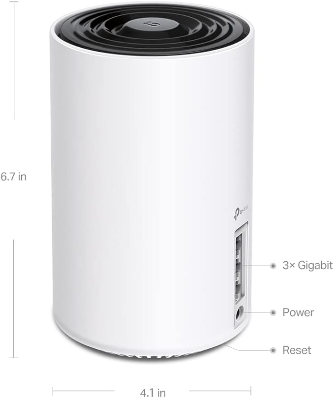 TP-Link Deco XE75 Pro AXE5400 Tri-Band WiFi 6E Mesh System - 2.5G WAN/LAN Port, Covers up to 5500 Sq.Ft, Replaces WiFi Router and Extender, AI-Driven Mesh, New 6GHz Band, 2-Pack