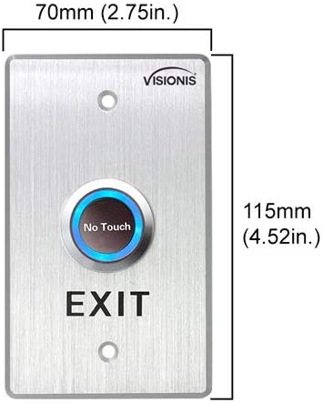 Two Doors Access Control for Inswing Electric 1200lbs Mag Lock Time Attendance TCP/IP Wiegand Controller Box, Black Indoor/Outdoor Card Reader, Software + 20,000 Users Kit - Visionis FPC-6136