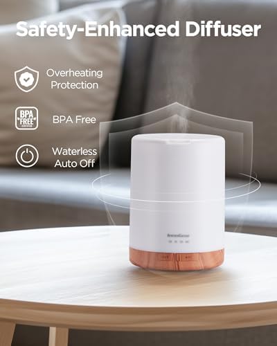 InnoGear 300ml Essential Oil Diffuser for Home Scent Humidifier, Yellow