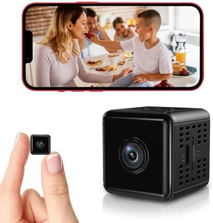Hidden Camera,1080P WiFi Spy Camera with Night Vision & Motion Detection, Wireless Security Camera for Pet/Baby/Nanny, App Live Feed Smallest Smart Home Monitor