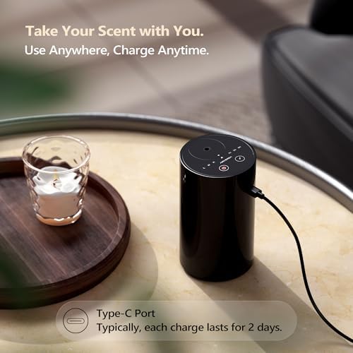 Airversa AN8 Waterless Essential Oil Diffuser Starter Kit, White