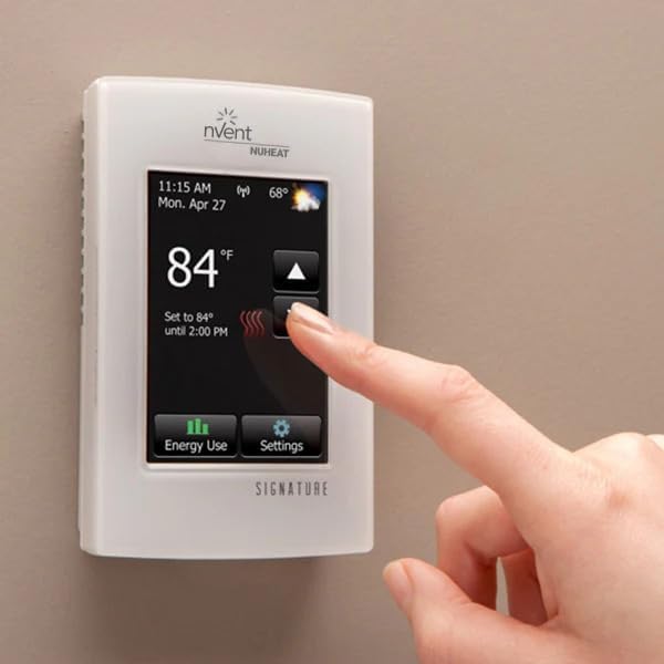 Nuheat nVent Signature AC0055 WiFi Programmable Floor Heating Thermostat