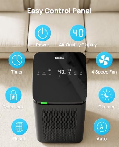 Hepa Air Purifiers for Home up to 3600 Ft², 235 CADR, 30dB Quiet Operation