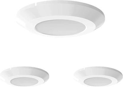 LEDMyplace Slim LED Puck Light with 12V Adaptor, 3×3.5 Watts, 600 Lumens, Under Cabinet Dimmable CCT Changeable for Kitchen, Desk, Counter, Closet, Office, Restaurant Pack of 3