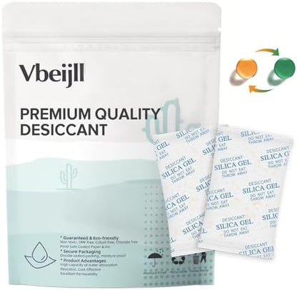 5 Gram (50 Pack) Silica Gel Packets, Desiccant, Moisture Absorbers