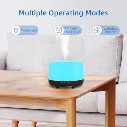 SPLITSKY 300ml Ultrasonic Essential Oil Diffuser with Remote Control